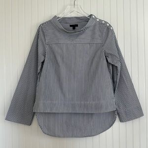 J. Crew Funnelneck Stripe Shirt